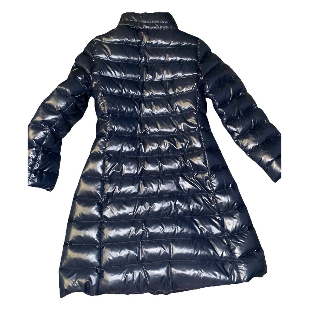 Moncler Navy Down Long Puffer Coat Size 1 - Picture 4 of 9